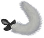 Plug vibrant avec Queue blanche Tail Curve 9 x 3.7cm Queue 30cm
