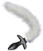 Plug vibrant avec Queue blanche Tail Curve 9 x 3.7cm Queue 30cm