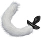 Plug vibrant avec Queue blanche Tail Curve 9 x 3.7cm Queue 30cm