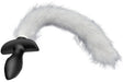 Plug vibrant avec Queue blanche Tail Curve 9 x 3.7cm Queue 30cm