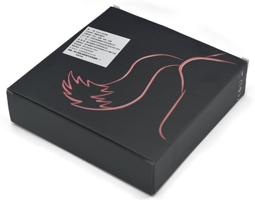 Plug vibrant avec Queue blanche Tail Curve 9 x 3.7cm Queue 30cm