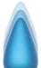 Plug vibrant Bluecone 8 x 3.5cm