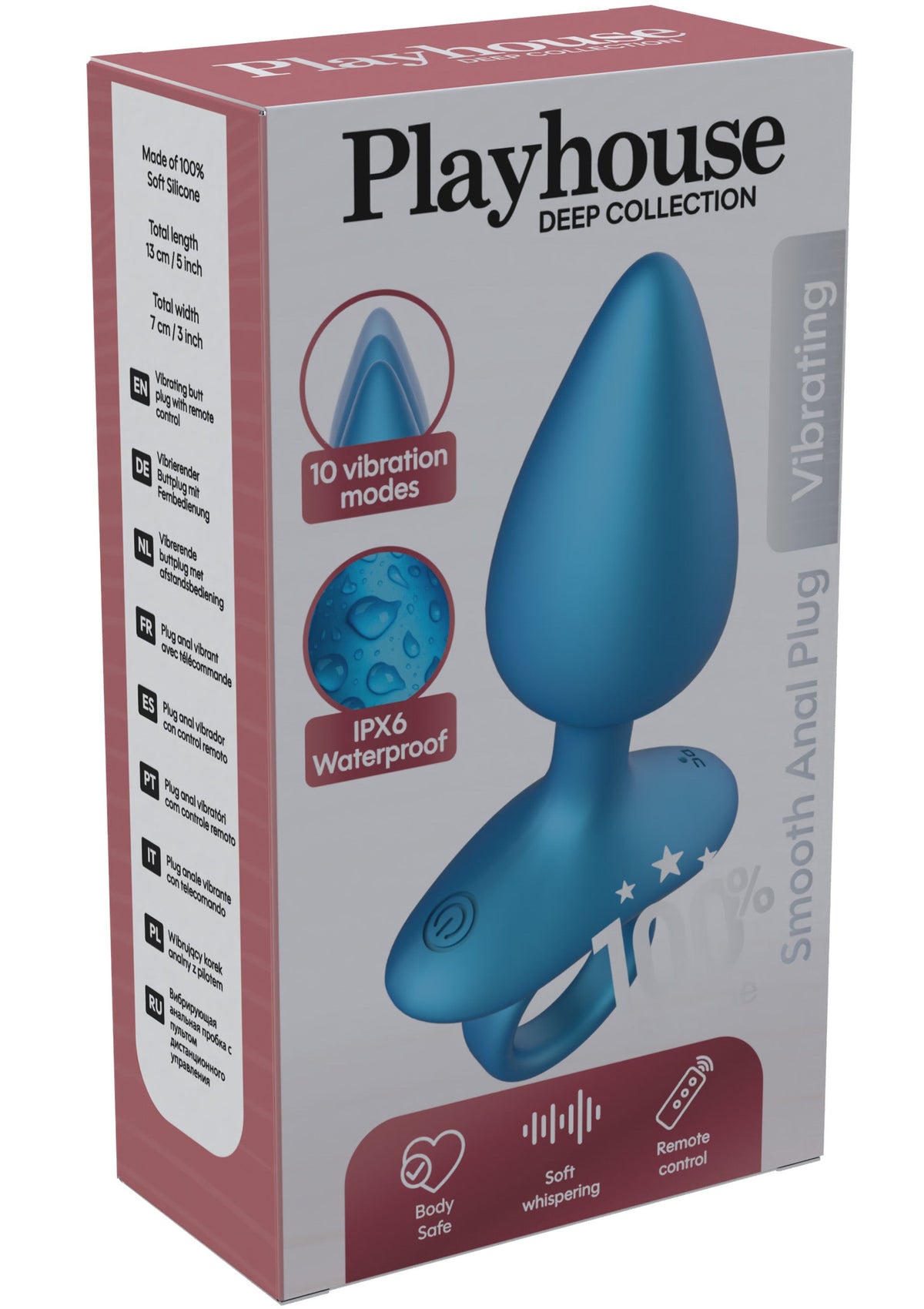 Plug vibrant Bluecone 8 x 3.5cm