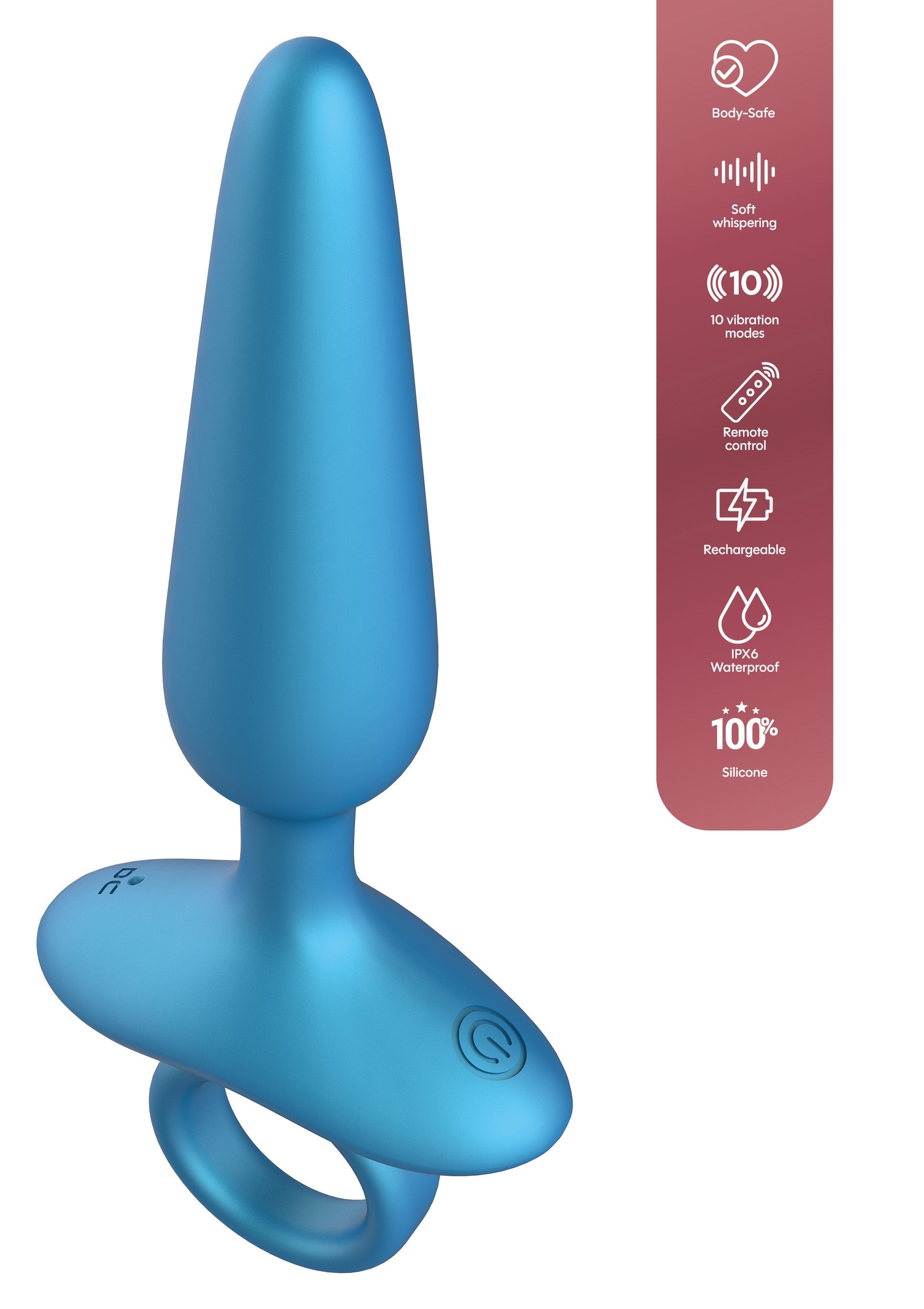 Plug vibrant Bluelong 10 x 2.7cm