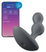 Plug vibrant connecté Deep Diver Satisfyer 8 x 3.3cm Noir