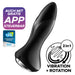 Plug vibrant connecté Rotator Plug Satisfyer 10 x 4cm Noir