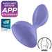 Plug vibrant connecté Sweet Seal Satisfyer 7 x 3.5cm Lilas