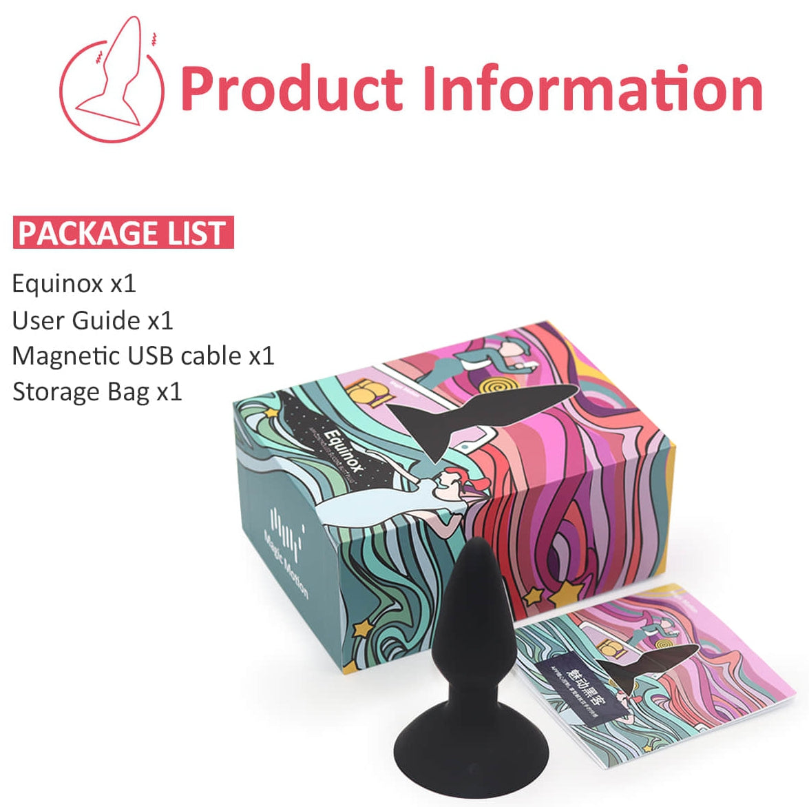 Plug Vibrant Contrôle à Distance EQUINOX 9 x 3.5 cm