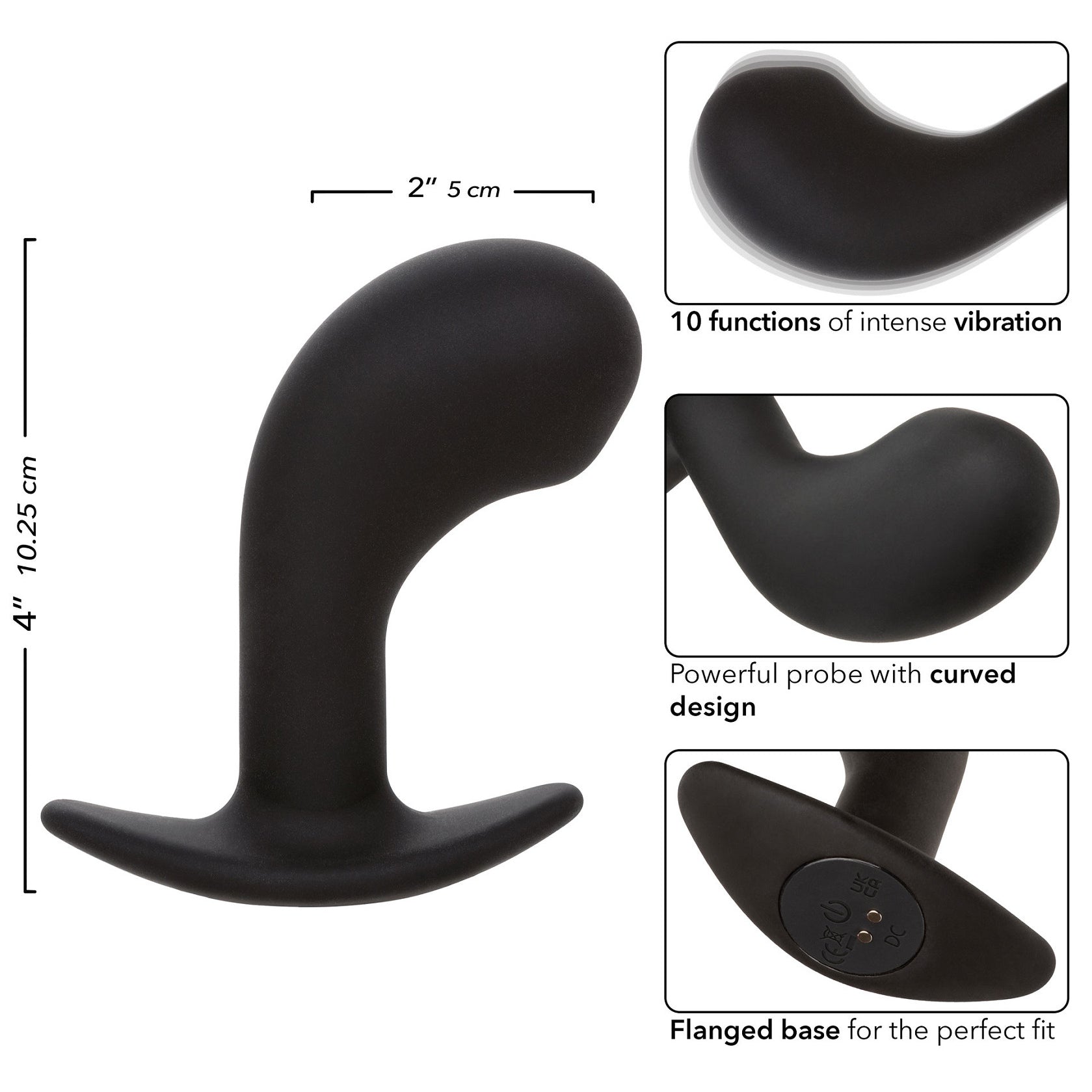 Plug Vibrant Curvedrock 10 x 4.2cm