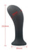 Plug vibrant gonflable Curve 10 x 3.2cm