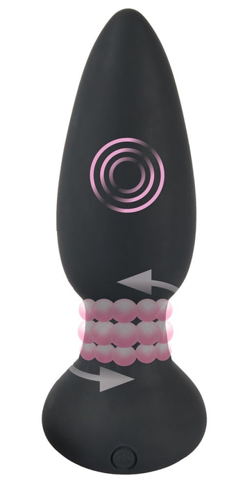 Plug vibrant Rimmer Velvet 11 x 4.2 cm Noir