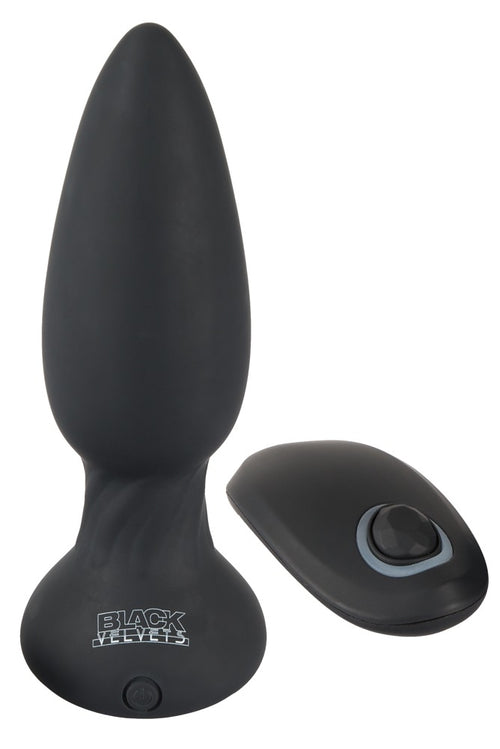 Plug vibrant Rimmer Velvet 11 x 4.2 cm Noir