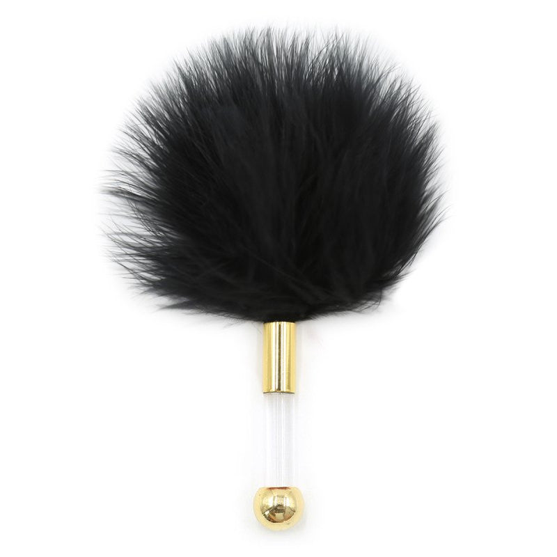 Plumeau Golden Clear 15cm Noir