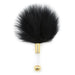 Plumeau Golden Clear 15cm Noir