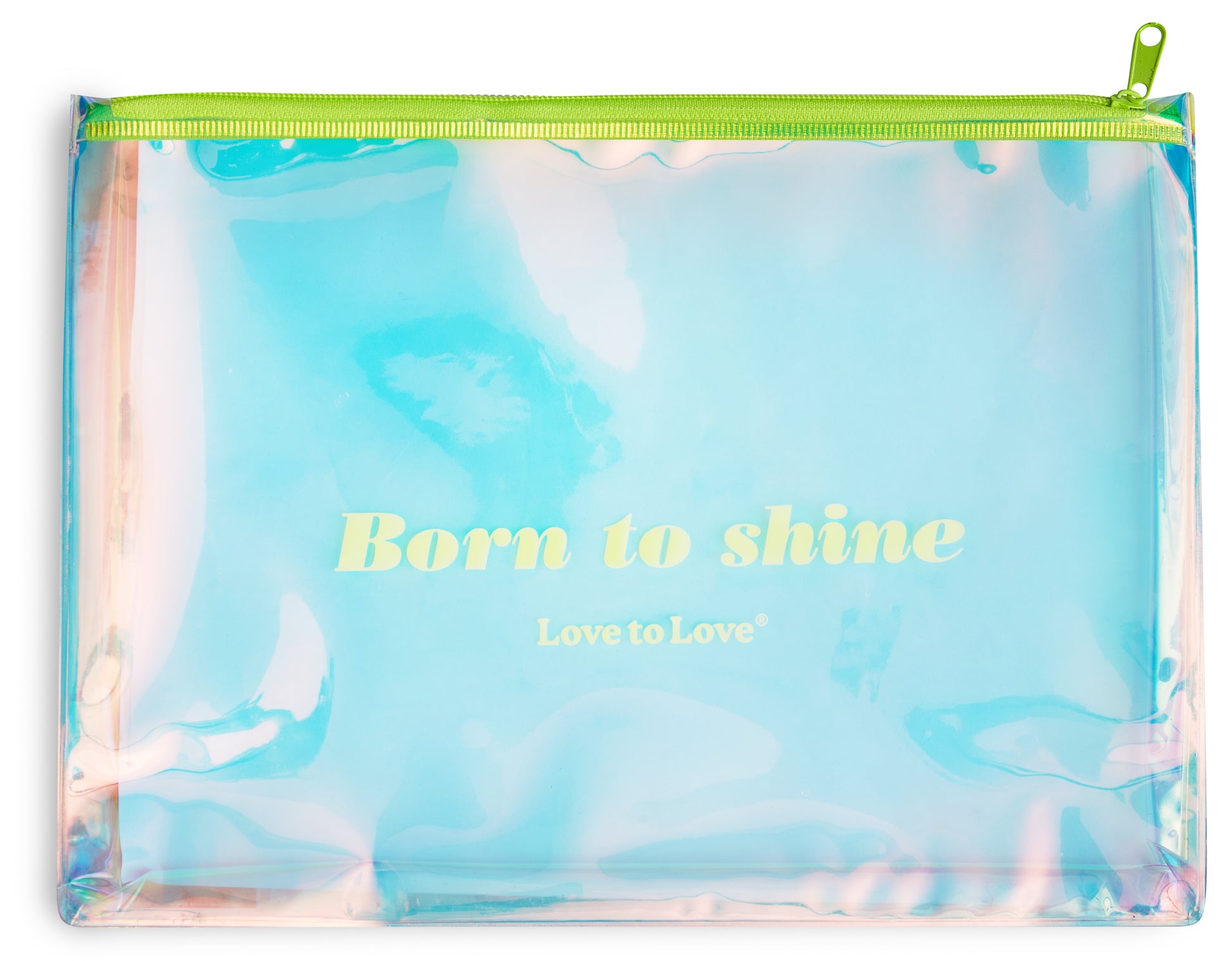 Pochette de rangement Born to Shine Zip jaune