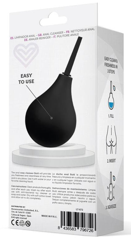 Poire anale Buld Easy Noire
