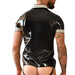 Polo en latex Xrub Noir-Blanc