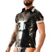 Polo en latex Xrub Noir-Blanc