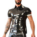 Polo en latex Xrub Noir-Blanc