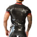 Polo en latex Xrub Noir-Rouge