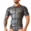 Polo en néoprène Xrub avec Zip Noir-Rouge