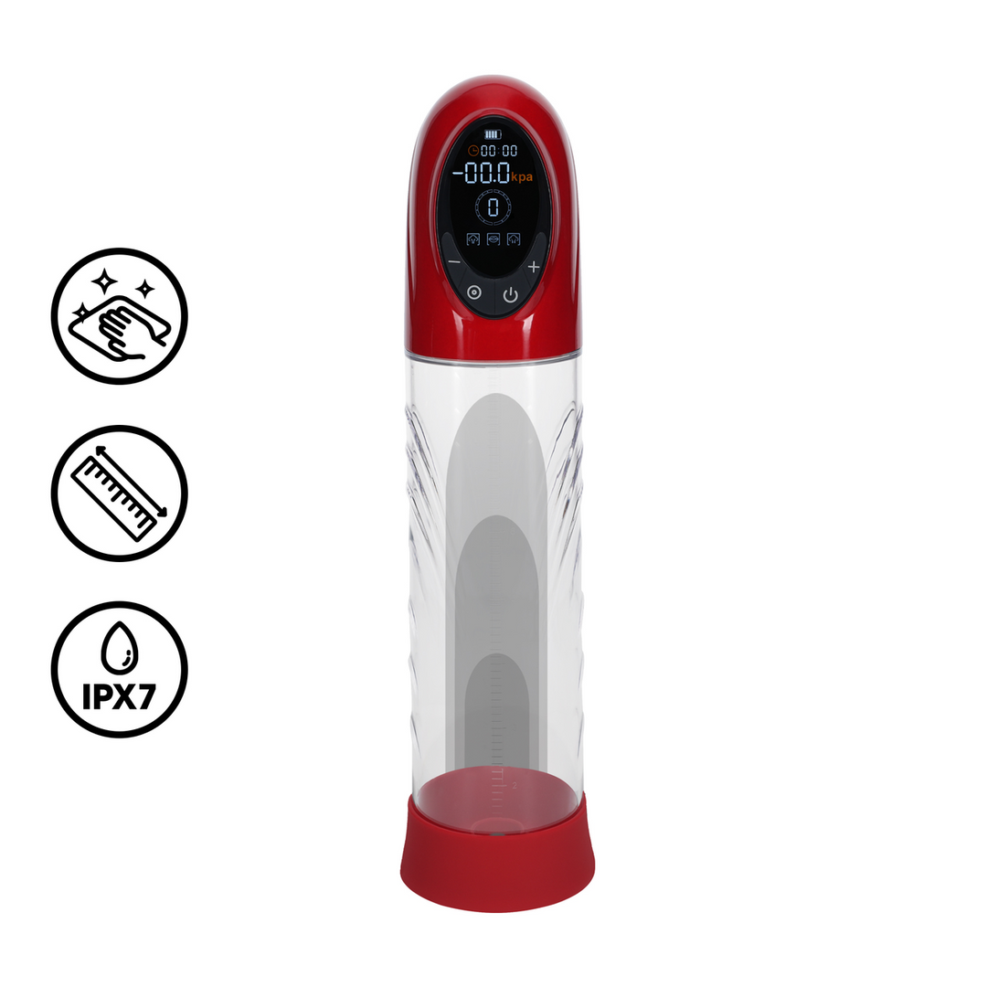 Pompe à pénis Cyberpulse 21 x 6 cm Rouge