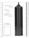 Pompe à pénis Deluxe Beginner 23 x 5.5cm Noire