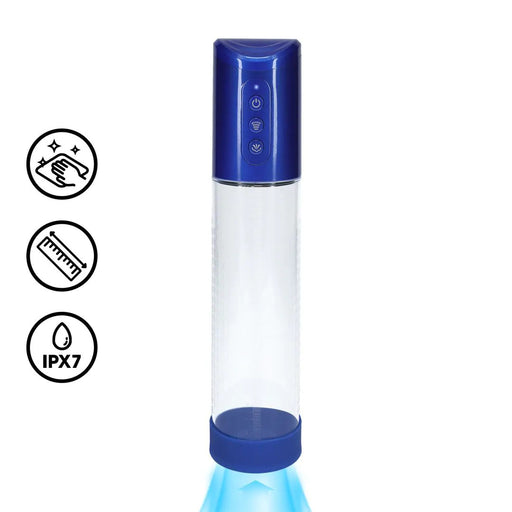 Pompe à pénis Hyperpump 20 x 5.8 cm Bleue