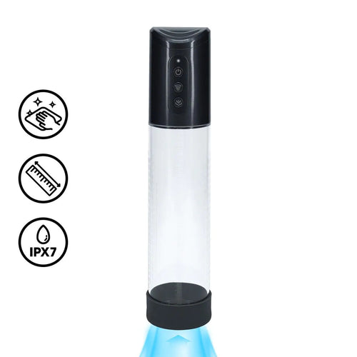 Pompe à pénis Hyperpump 20 x 5.8 cm Noire