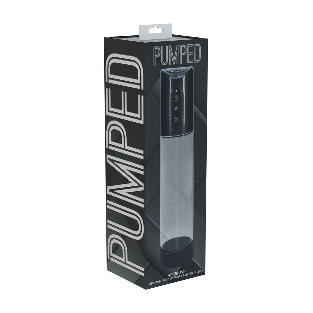Pompe à pénis Hyperpump 20 x 5.8 cm Noire