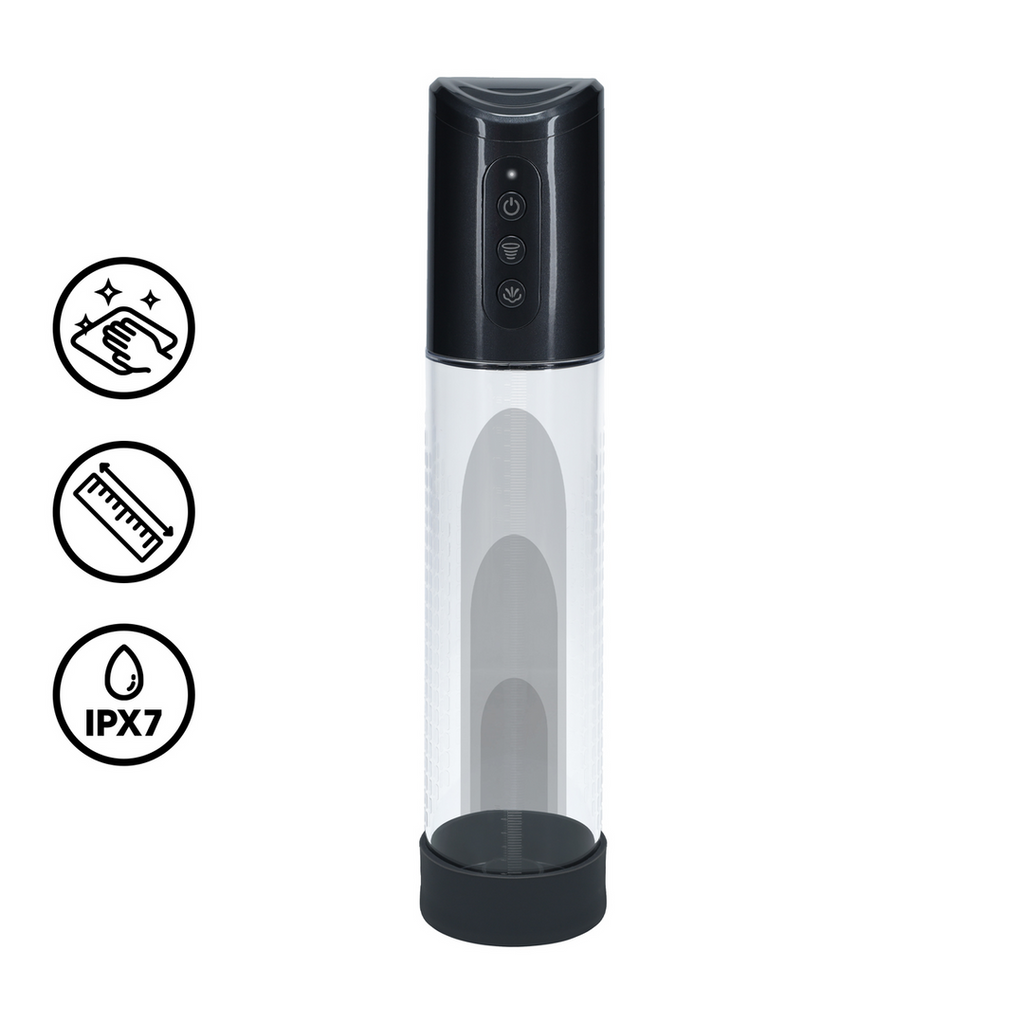 Pompe à pénis Hyperpump 20 x 5.8 cm Noire