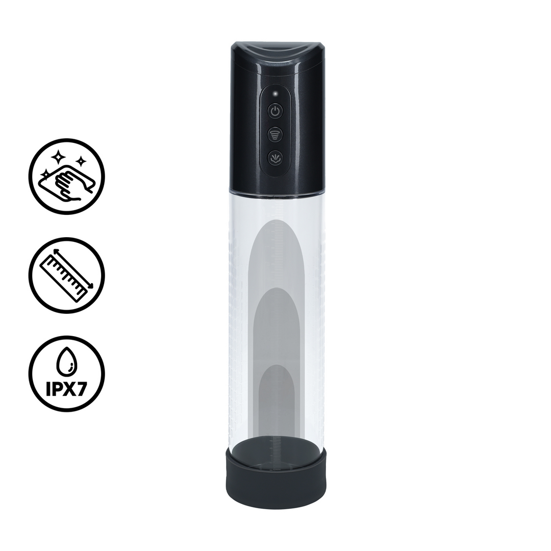 Pompe à pénis Hyperpump 20 x 5.8 cm Noire