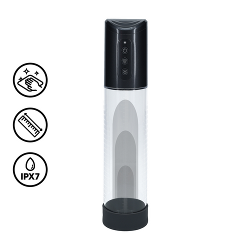 Pompe à pénis Hyperpump 20 x 5.8 cm Noire