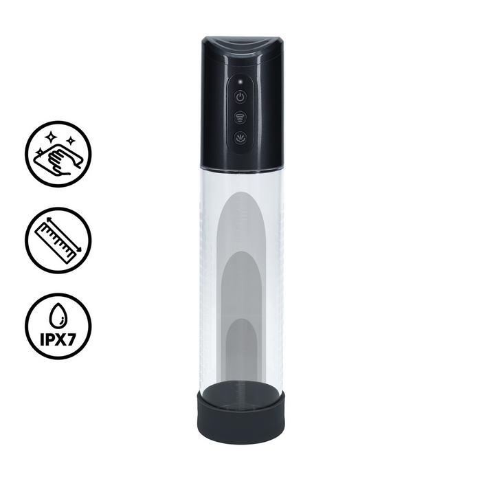 Pompe à pénis Hyperpump 20 x 5.8 cm Noire