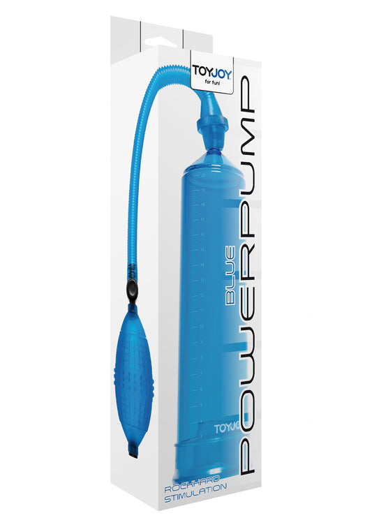 Pompe à pénis PowerPump 20 x 5.3cm Bleue