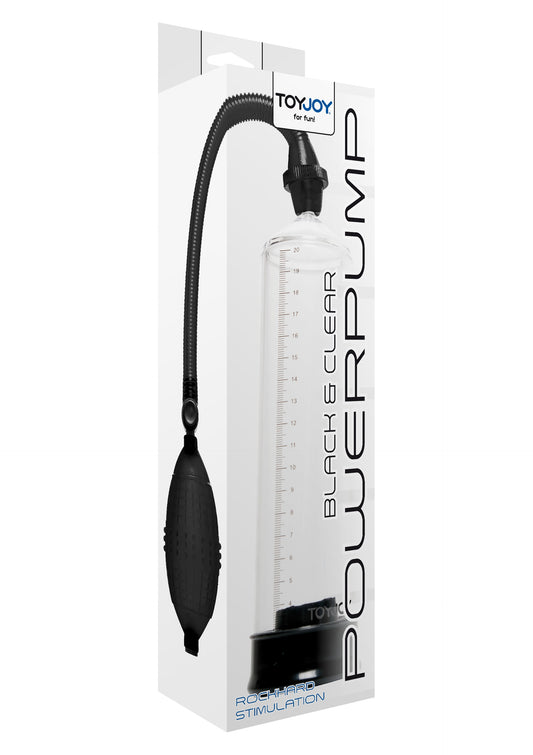 Pompe à pénis Powerpump 20 x 5.3cm Transparente