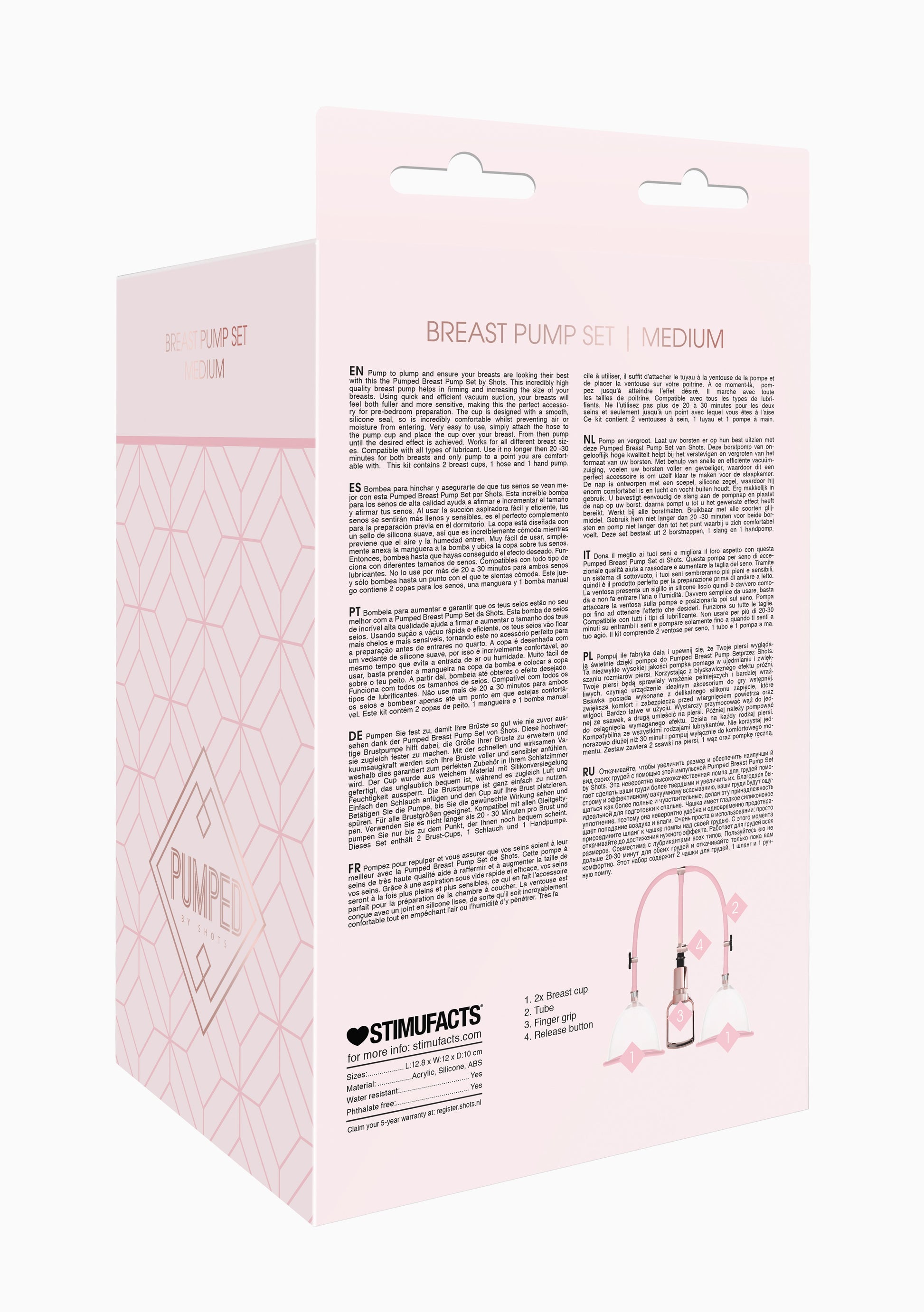 Pompe à seins MEDIUM - Rose Gold