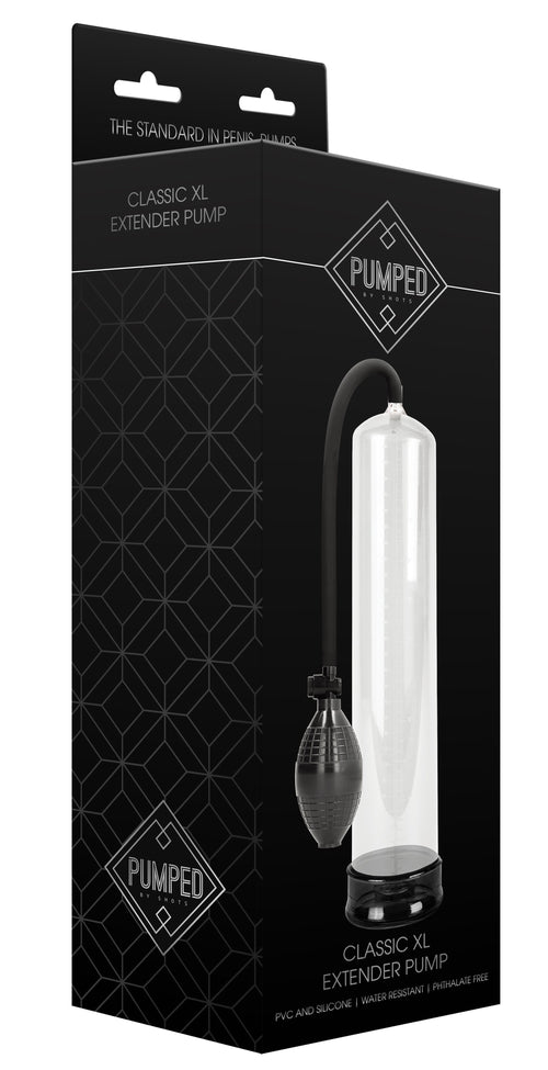 Pompe de pénis Classic XL 30 x 6.5 cm Transparente