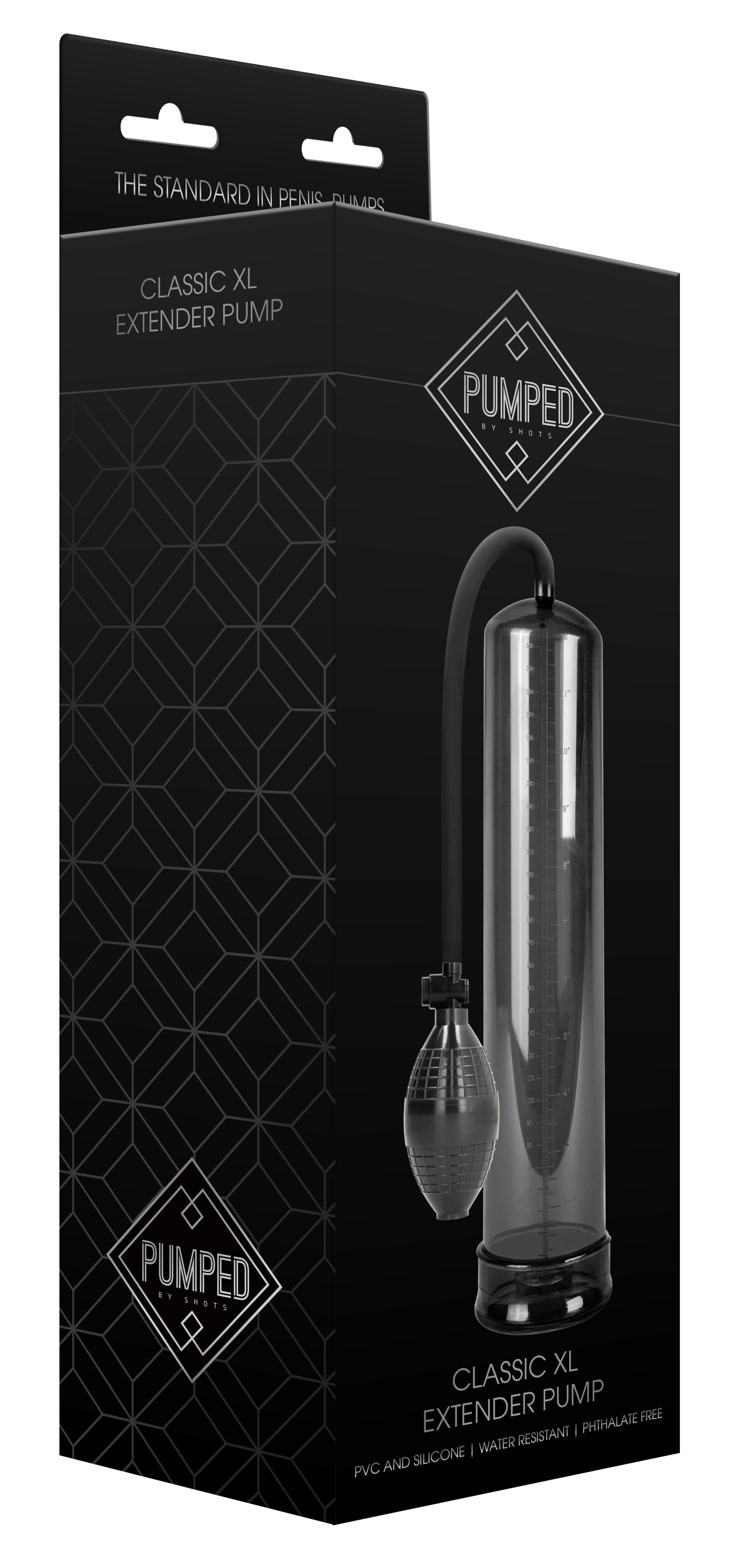 Pompe pour pénis Classic XL 30 x 6.5 cm Noire