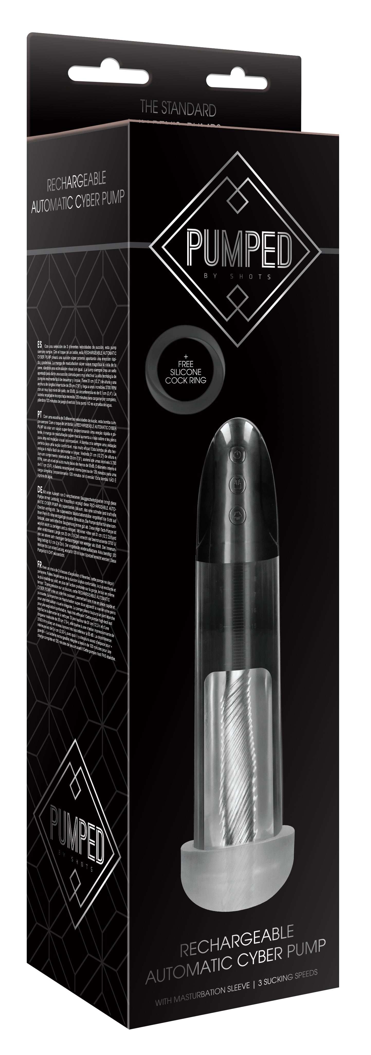 Pompe pour pénis Masturbateur Cyber Pump 22 x 6cm