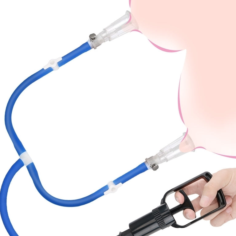 Pompe pour tétons LUV ENHANCE Double Cup Bleu