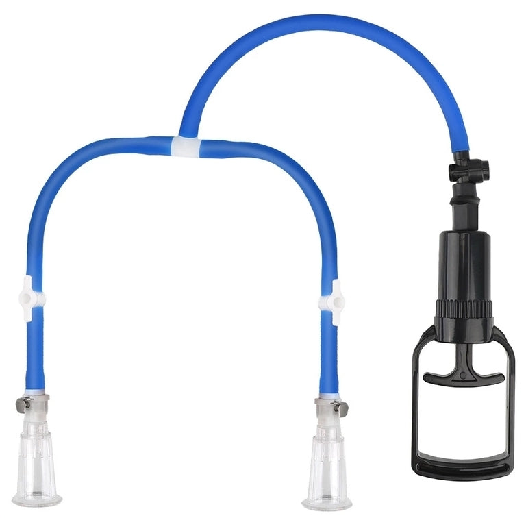 Pompe pour tétons LUV ENHANCE Double Cup Bleu