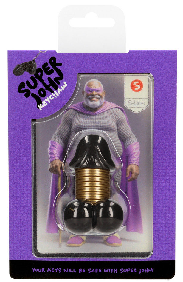 Porte-Clés Pénis Super John Noir
