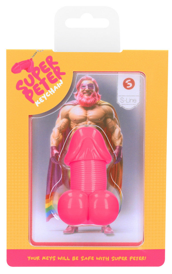 Porte-clés Pénis Super Peter Rose