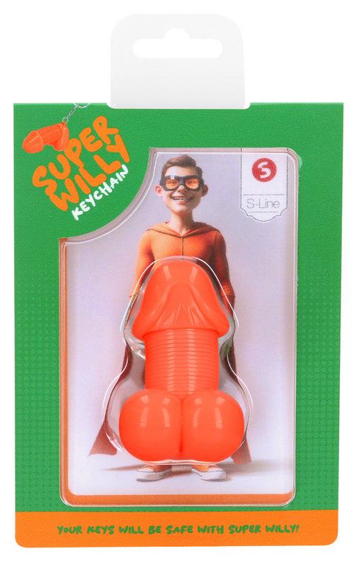 Porte-Clés Pénis Super Willy Orange