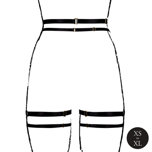 Porte-jarretelles Double Strap Noir