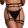 Porte-jarretelles Double Strap Noir