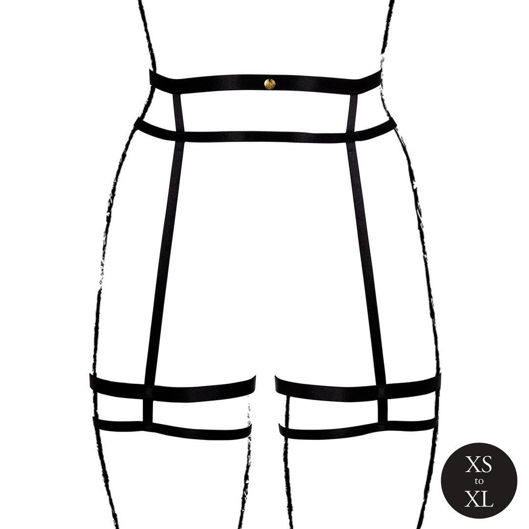 Porte-jarretelles Double Strap Noir
