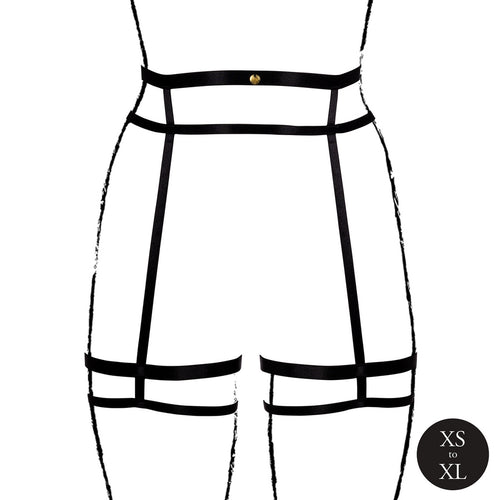 Porte-jarretelles Double Strap Noir