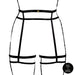 Porte-jarretelles Grande Taille Double Strap Noir